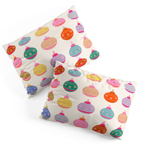Daily Regina Designs Retro Colorful Christmas Baubles Pillow Shams