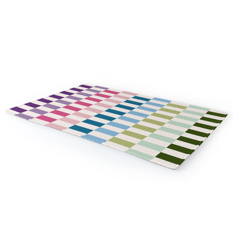 Daily Regina Designs Retro Colorful Stripes Area Rug