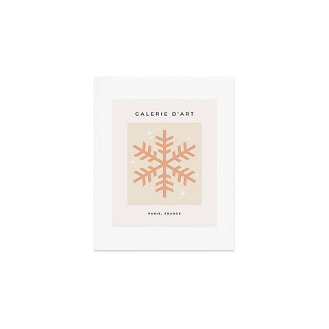 Daily Regina Designs Snowflake Boho Christmas Decor Art Print