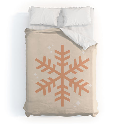 Daily Regina Designs Snowflake Boho Christmas Decor Duvet Cover