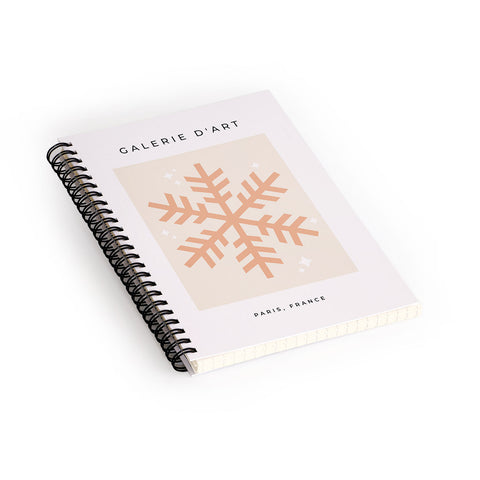 Daily Regina Designs Snowflake Boho Christmas Decor Spiral Notebook