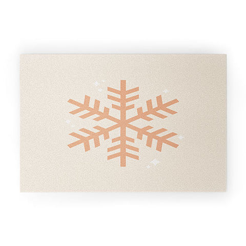 Daily Regina Designs Snowflake Boho Christmas Decor Welcome Mat