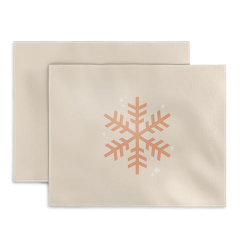 Daily Regina Designs Snowflake Boho Christmas Decor Placemat