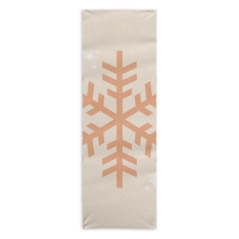 Daily Regina Designs Snowflake Boho Christmas Decor Yoga Towel