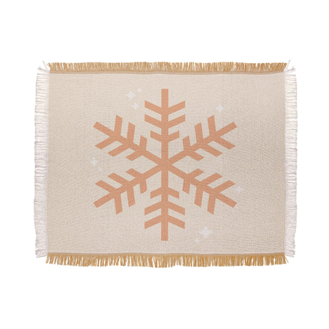 Daily Regina Designs Snowflake Boho Christmas Decor Throw Blanket