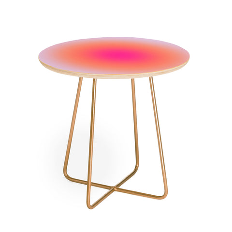 Daily Regina Designs Vintage Colorful Gradient Round Side Table