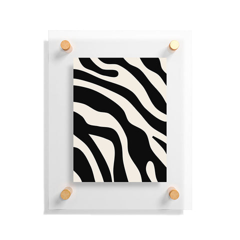 Daily Regina Designs Vintage Retro Abstract Black Floating Acrylic Print