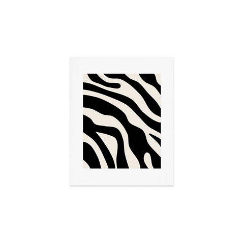 Daily Regina Designs Vintage Retro Abstract Black Art Print