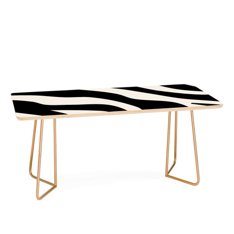 Daily Regina Designs Vintage Retro Abstract Black Coffee Table
