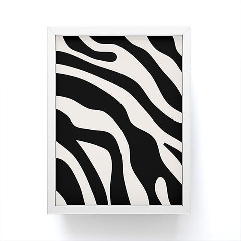 Daily Regina Designs Vintage Retro Abstract Black Framed Mini Art Print