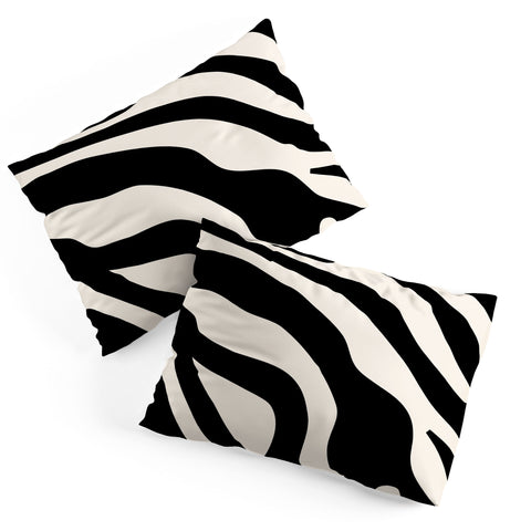 Daily Regina Designs Vintage Retro Abstract Black Pillow Shams