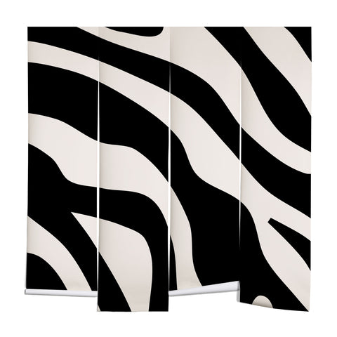 Daily Regina Designs Vintage Retro Abstract Black Wall Mural