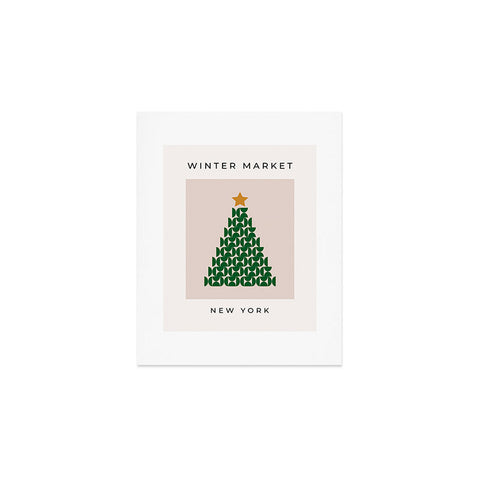 Daily Regina Designs Winter Market 05 Festive Christmas Art Print