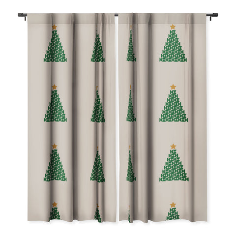 Daily Regina Designs Winter Market 05 Festive Christmas Blackout Window Curtain