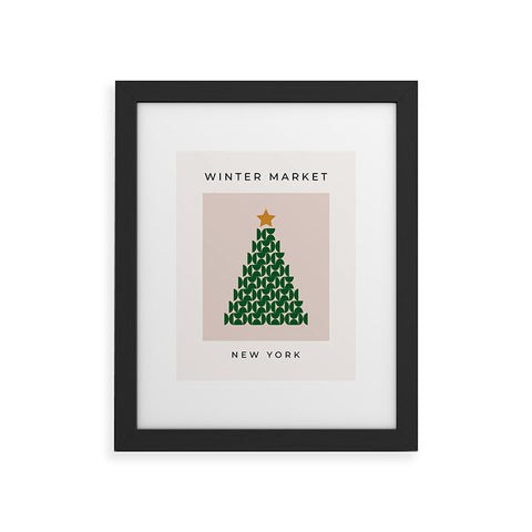 Daily Regina Designs Winter Market 05 Festive Christmas Framed Art Print