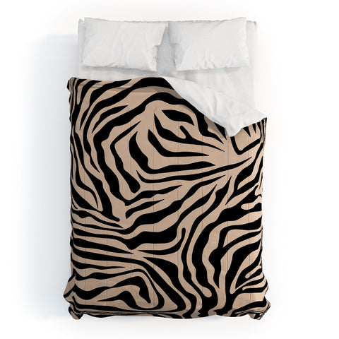 Daily Regina Designs Zebra Print Zebra Stripes Wild Comforter
