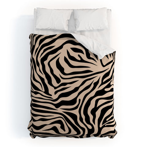 Daily Regina Designs Zebra Print Zebra Stripes Wild Duvet Cover