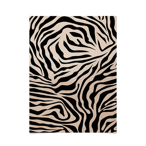 Daily Regina Designs Zebra Print Zebra Stripes Wild Poster