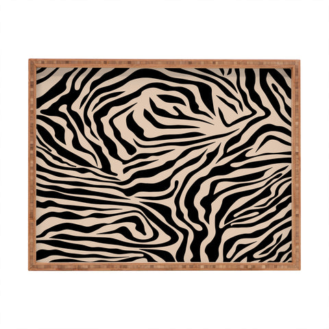 Daily Regina Designs Zebra Print Zebra Stripes Wild Rectangular Tray