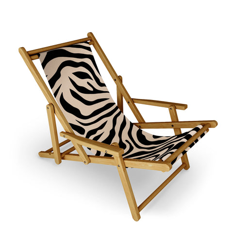 Daily Regina Designs Zebra Print Zebra Stripes Wild Sling Chair