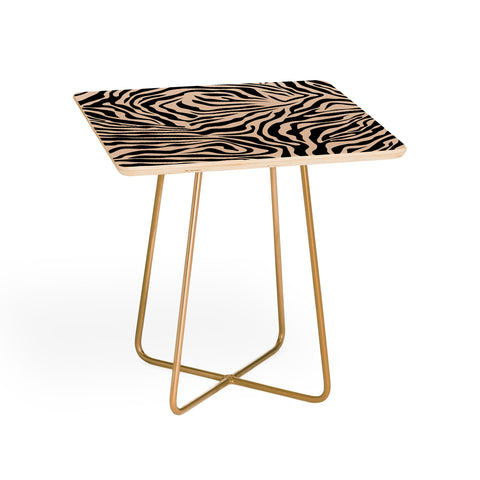 Daily Regina Designs Zebra Print Zebra Stripes Wild Side Table