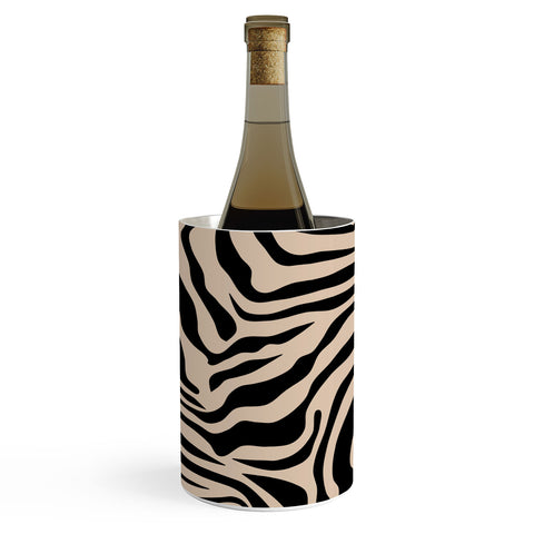 Daily Regina Designs Zebra Print Zebra Stripes Wild Wine Chiller