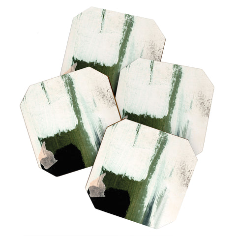 Dan Hobday Art Abstract Minimal Coaster Set