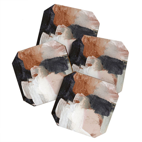 Dan Hobday Art Earthly Abstract Coaster Set