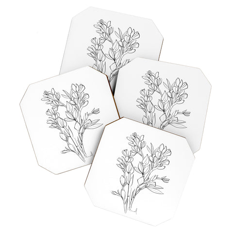 Dan Hobday Art Floral 02 Coaster Set