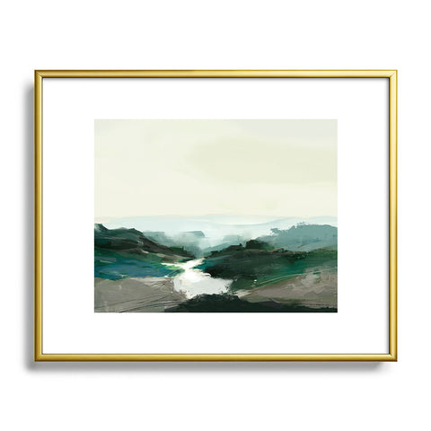 Dan Hobday Art Highland View Metal Framed Art Print