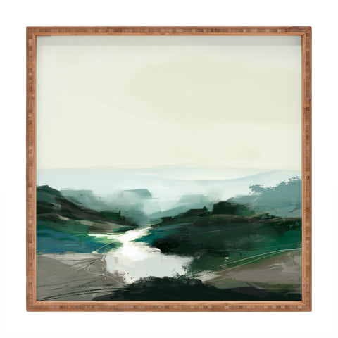 Dan Hobday Art Highland View Square Tray