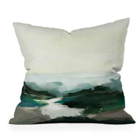 Dan Hobday Art Highland View Outdoor Throw Pillow