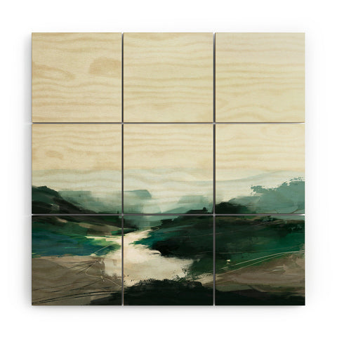 Dan Hobday Art Highland View Wood Wall Mural