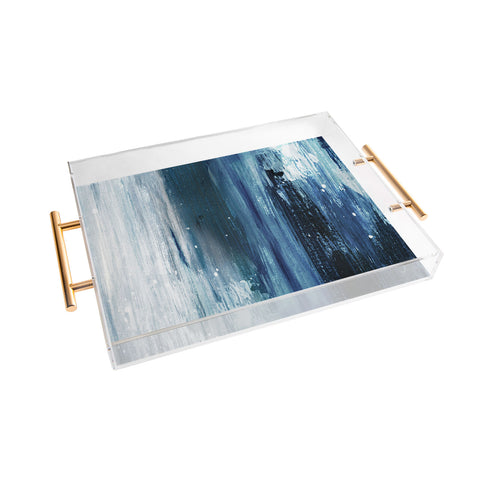 Dan Hobday Art Indigo 1 Acrylic Tray