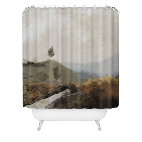 Dan Hobday Art La Collina Shower Curtain
