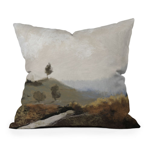 Dan Hobday Art La Collina Throw Pillow
