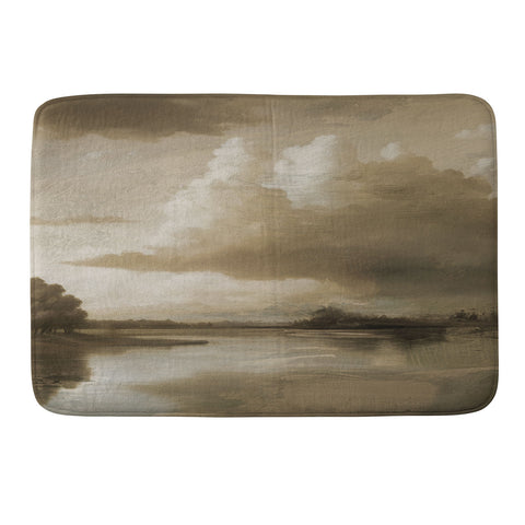 Dan Hobday Art Lake Park Memory Foam Bath Mat