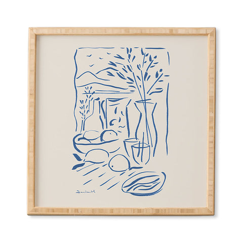 Dan Hobday Art Mediterranean View Framed Wall Art