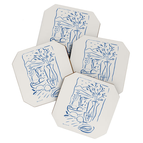 Dan Hobday Art Mediterranean View Coaster Set