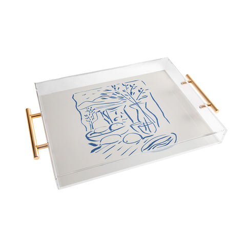 Dan Hobday Art Mediterranean View Acrylic Tray