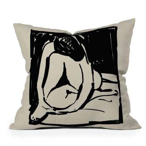 Dan Hobday Art Rest Outdoor Throw Pillow