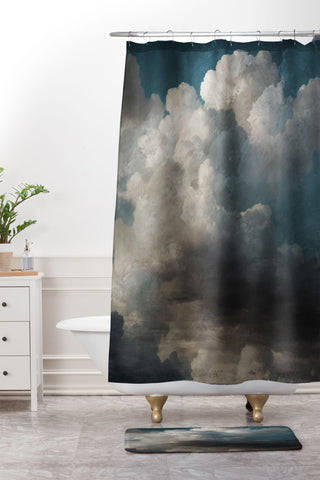 Dan Hobday Art Sky View Shower Curtain And Mat