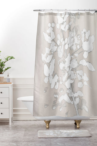 Dan Hobday Art Soft Bloom Shower Curtain And Mat