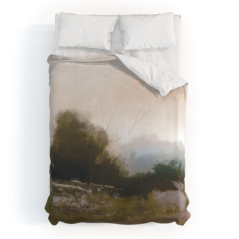 Dan Hobday Art Spring Farm Duvet Cover