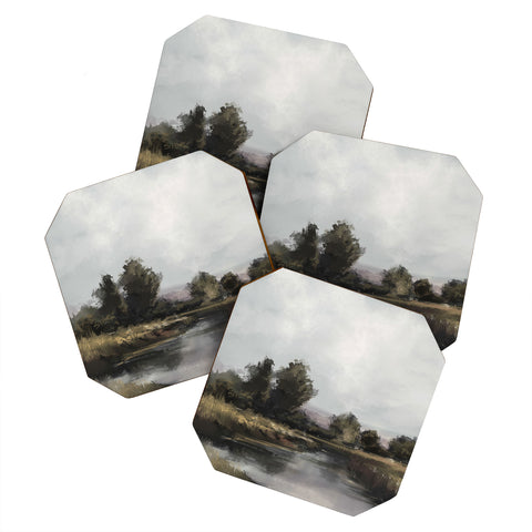 Dan Hobday Art Spring River Coaster Set