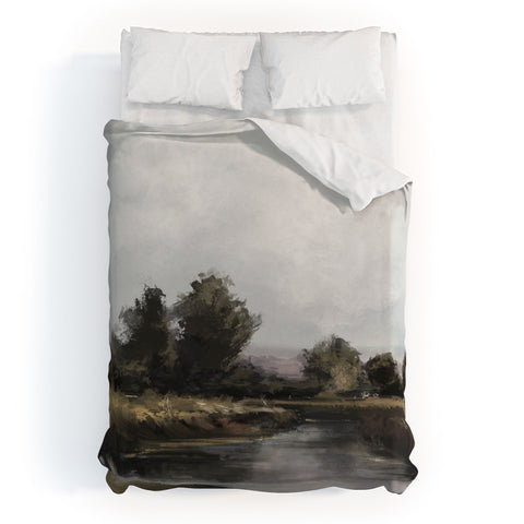 Dan Hobday Art Spring River Duvet Cover