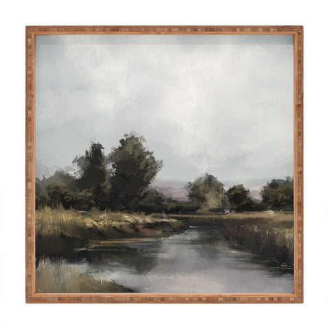 Dan Hobday Art Spring River Square Tray