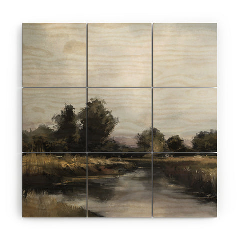 Dan Hobday Art Spring River Wood Wall Mural