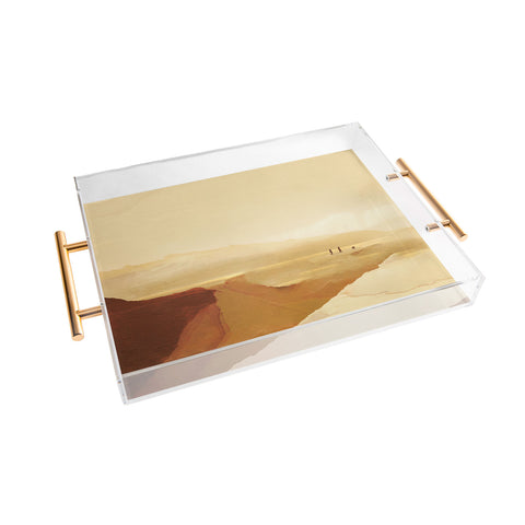 Dan Hobday Art Sunset Walk Acrylic Tray