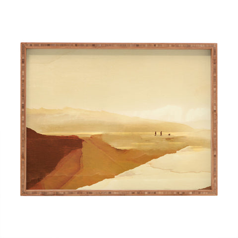 Dan Hobday Art Sunset Walk Rectangular Tray